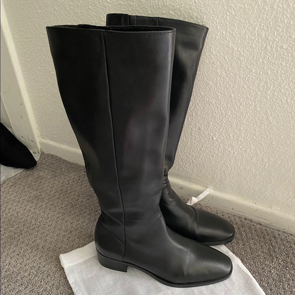 Leather boots